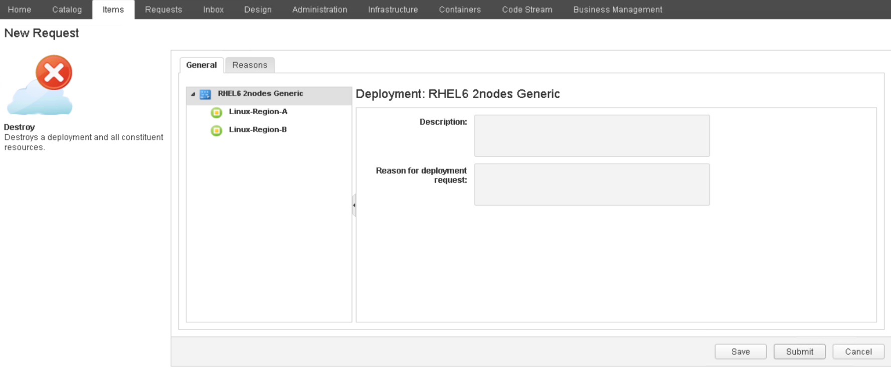 VRA Destroy Deployment