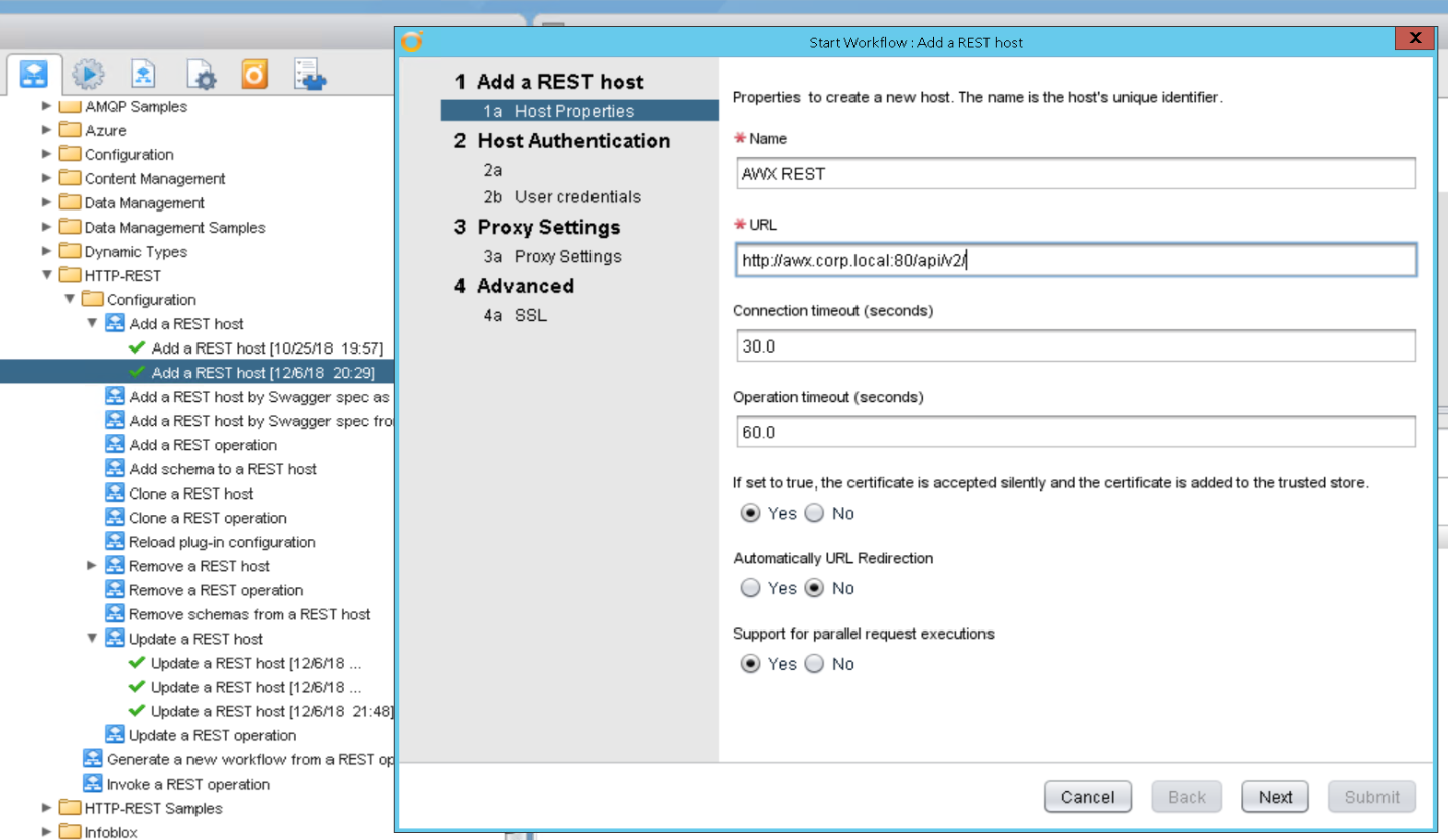 VRO Create REST Host Object
