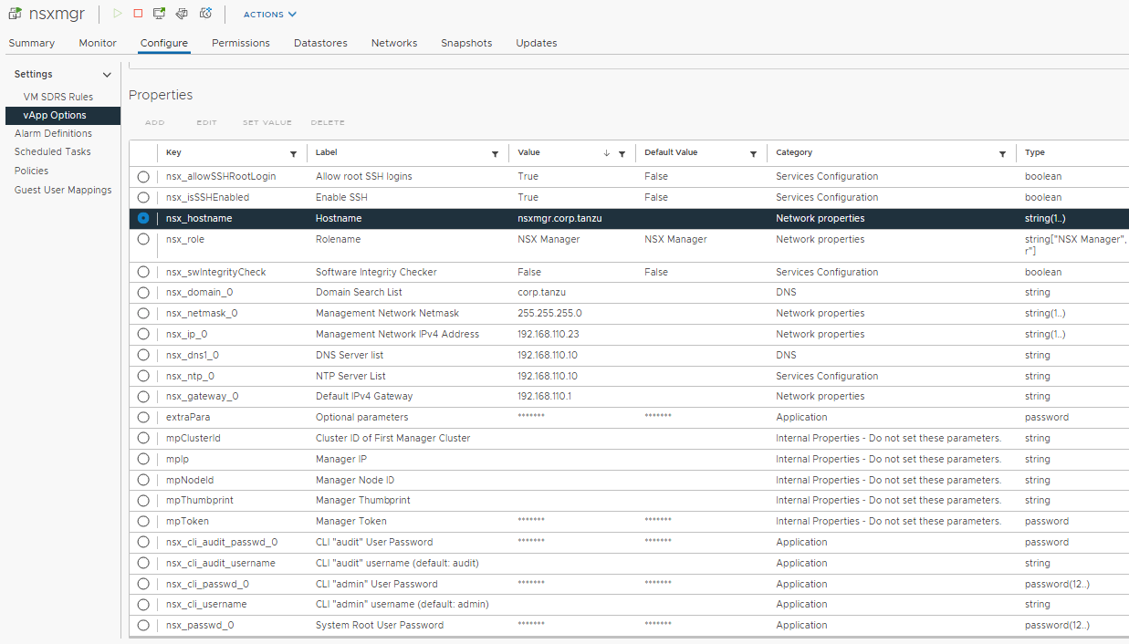 nsxmgrvAppOptions